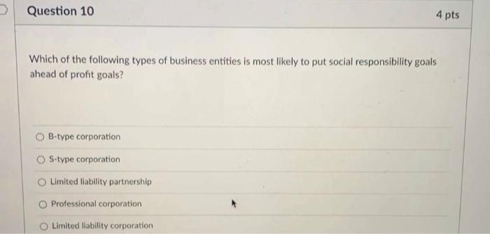 Question 14 4 pt Some ways that corporate power