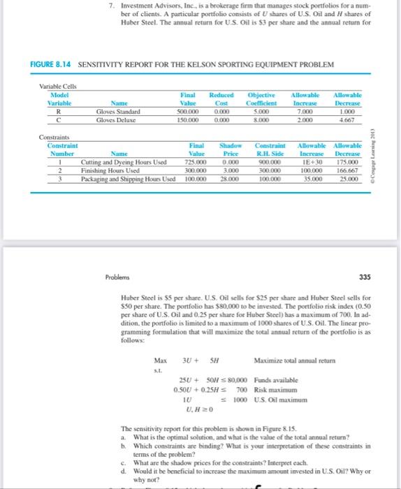 HOW TO DO THIS PROBLEM IN EXCEL 7. Investment