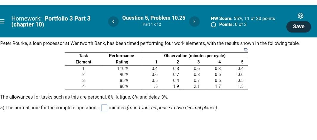 a) What is the average time for the first