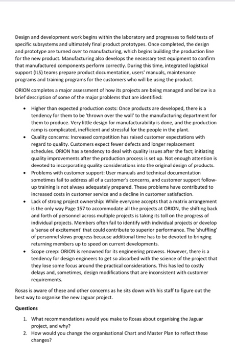 Case Study - ORION Systems Background The office