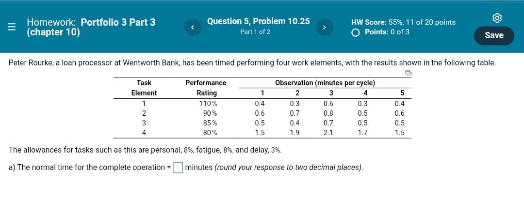 a) What is the average time for the first
