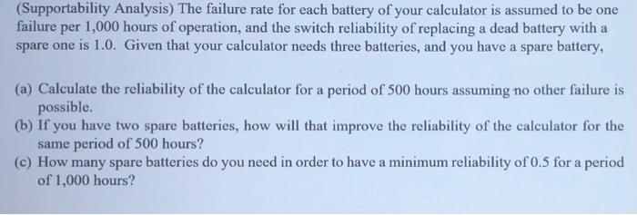hwlp ASSAP please (Supportability Analysis) The