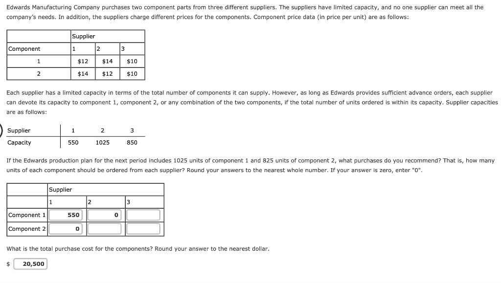 For Practice Only: Edwards Manufacturing Company