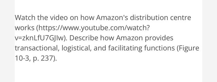 Watch the video on how Amazon's distribution