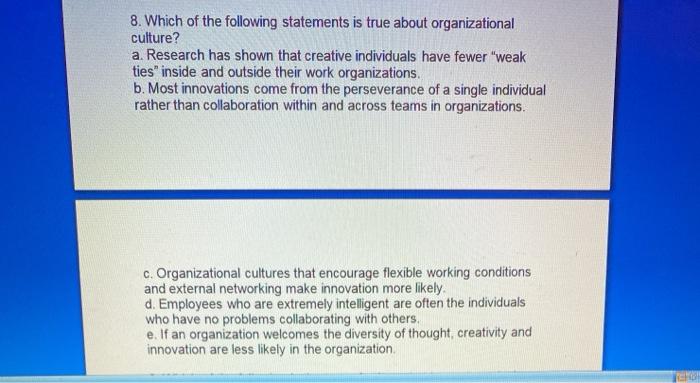 5. In most organizations, a. imagination and play