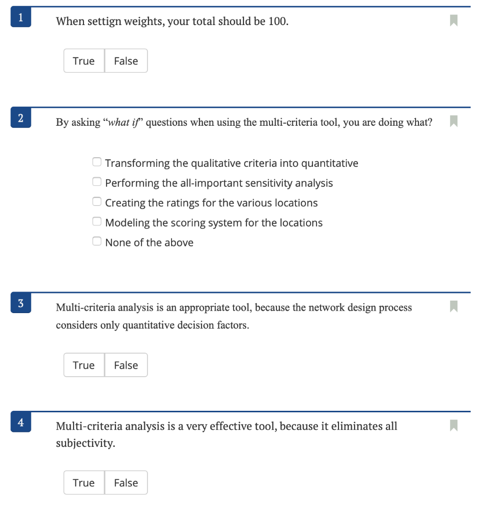 When settign weights, your total should be 100.