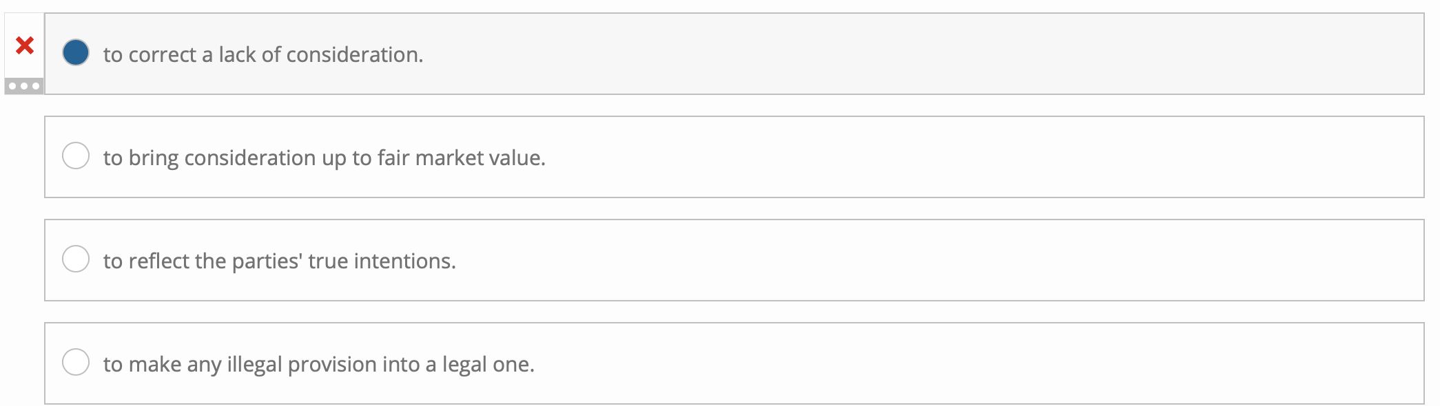 Courts may reform a contract: Rescission of a