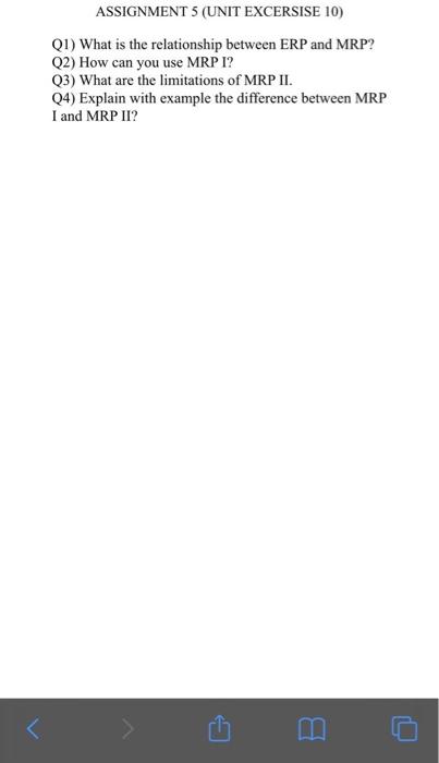 ASSIGNMENT 5 (UNIT EXCERSISE 10) Q1) What is the