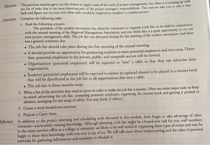 Objective The previous exercise gave you the