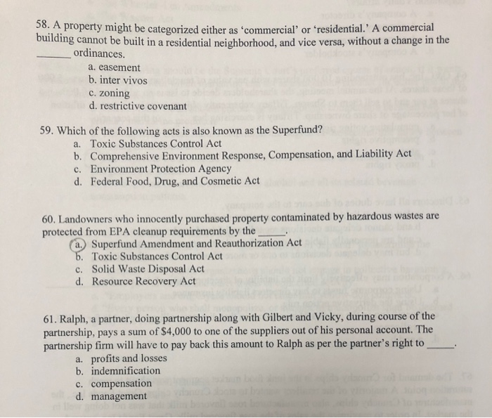 A property might be categorized either as