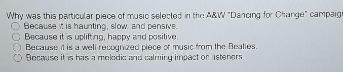 Why was this particular piece of music selected