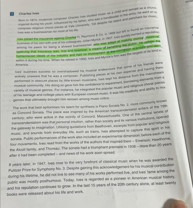 7 8 9. 10. please answer all the the ielts