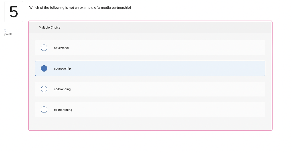 Which of the following is not an example of a