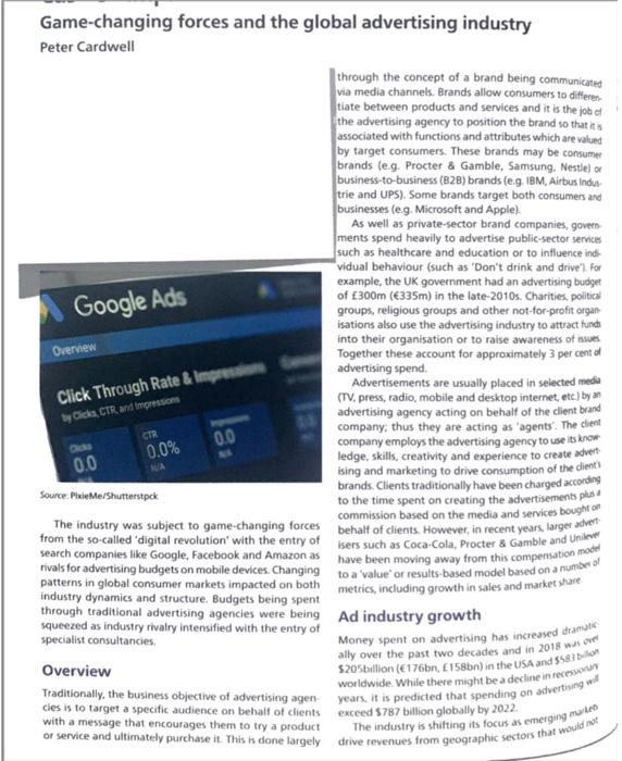 Game-changing forces and the global advertising