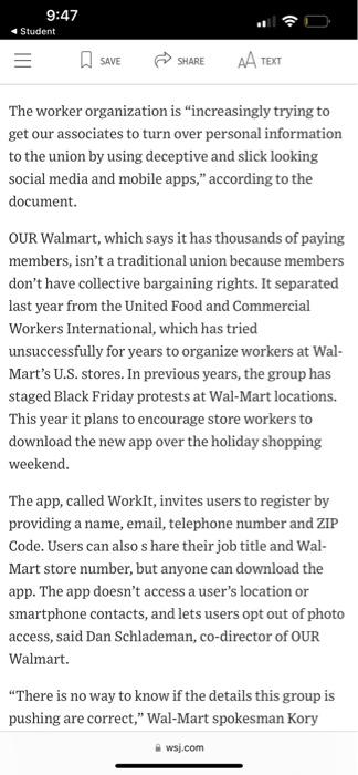 short article attached, 200 words per answer