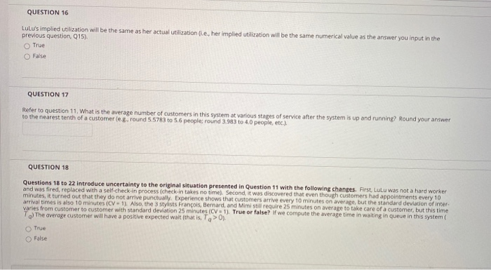 QUESTION 11 Questions 11 to 25 refer to variants