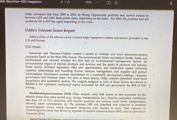 1. From a company valuation perspective, how