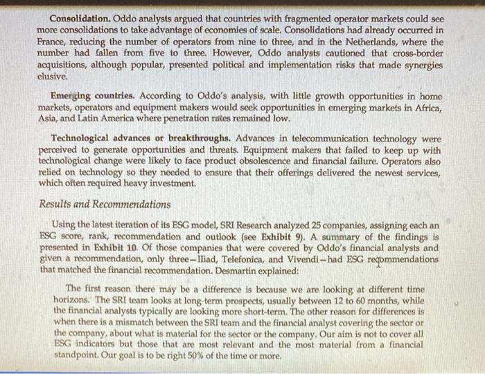 1. From a company valuation perspective, how