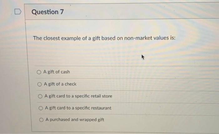Question 5 4 pts The best example of corporate
