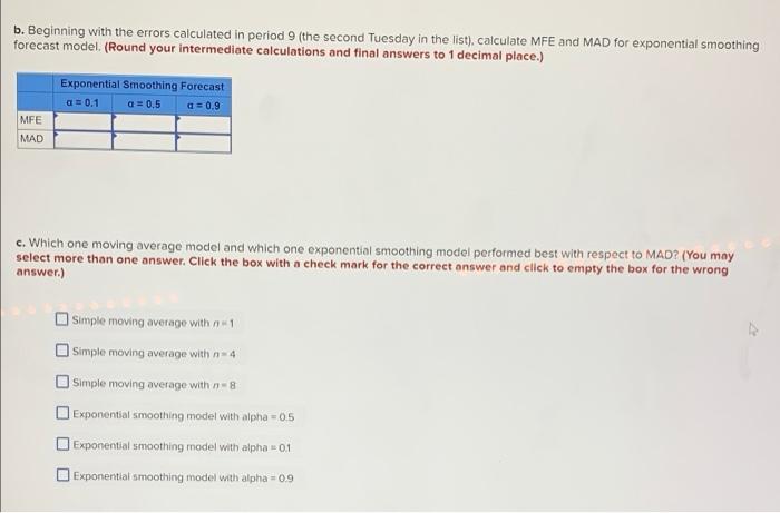 Problem 12-4 (Algo) Using the ice cream sales