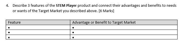 Describe 3 features of the STEM Player (Kanye