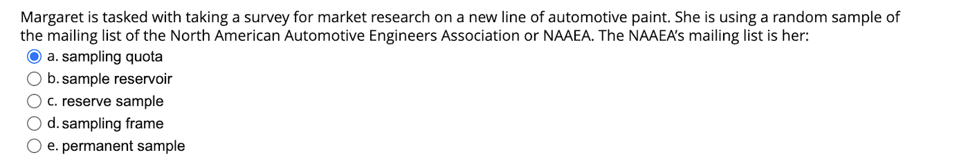 a is WRONG Margaret is tasked with taking a