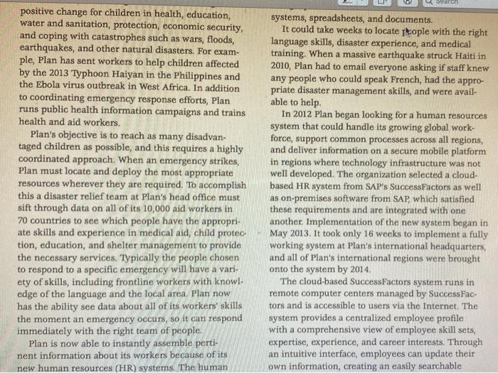 New Systems Help Plan International Manage Its