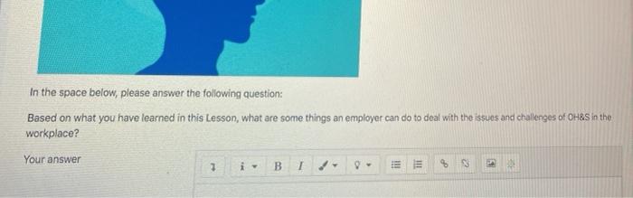 In the space below, please answer the following