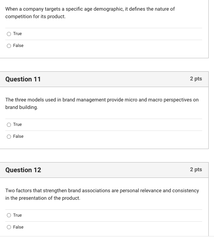 When a company targets a specific age