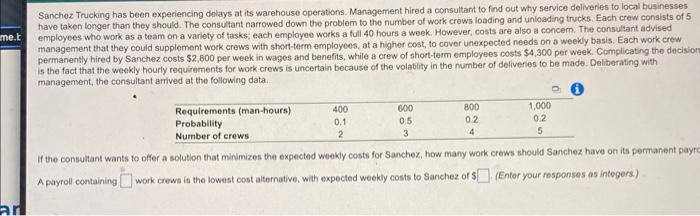help, will give thumbs up me.t Sanchez Trucking