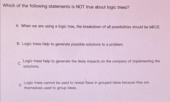 Which of the following statements is NOT true