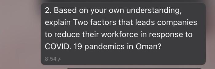 2. Based on your own understanding, explain Two