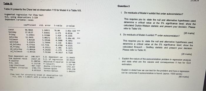 Econometrics theory The variables to be used in
