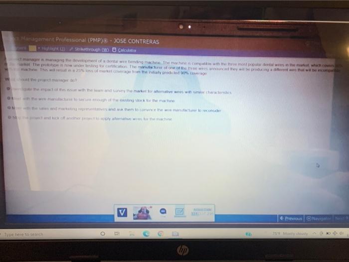 Mariagement Professional (PMP) 8 - JOSE CONTRERAS