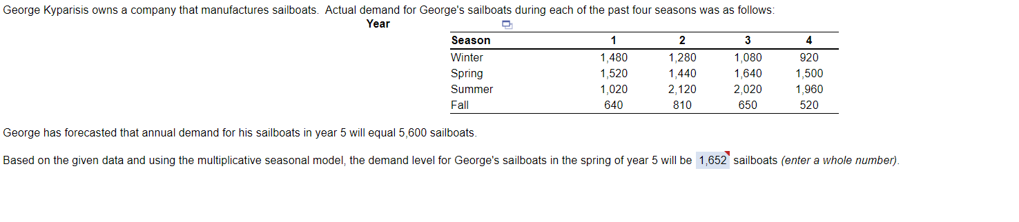 4 George Kyparisis owns a company that