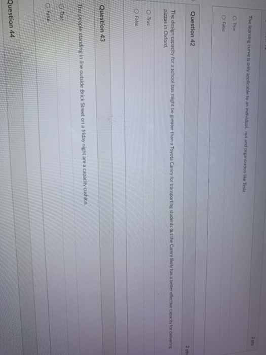 The learning curve is only applicable to an