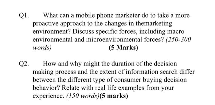 PLEASE ANSWERS! Q1. What can a mobile phone
