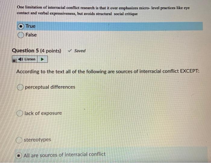 One limitation of interracial conflict research