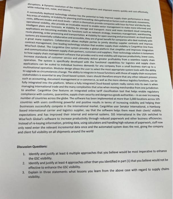 Visibiity is a vital component in building