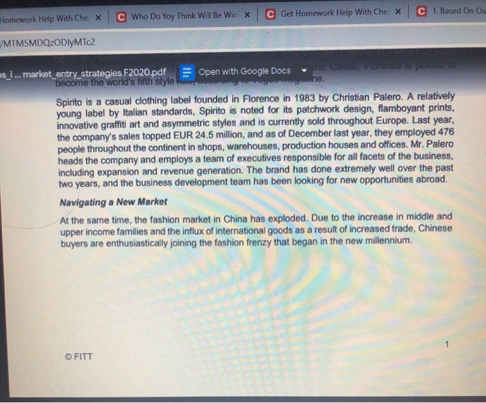 Implementation of Market Entry Strategies in the