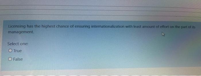Licensing has the highest chance of ensuring