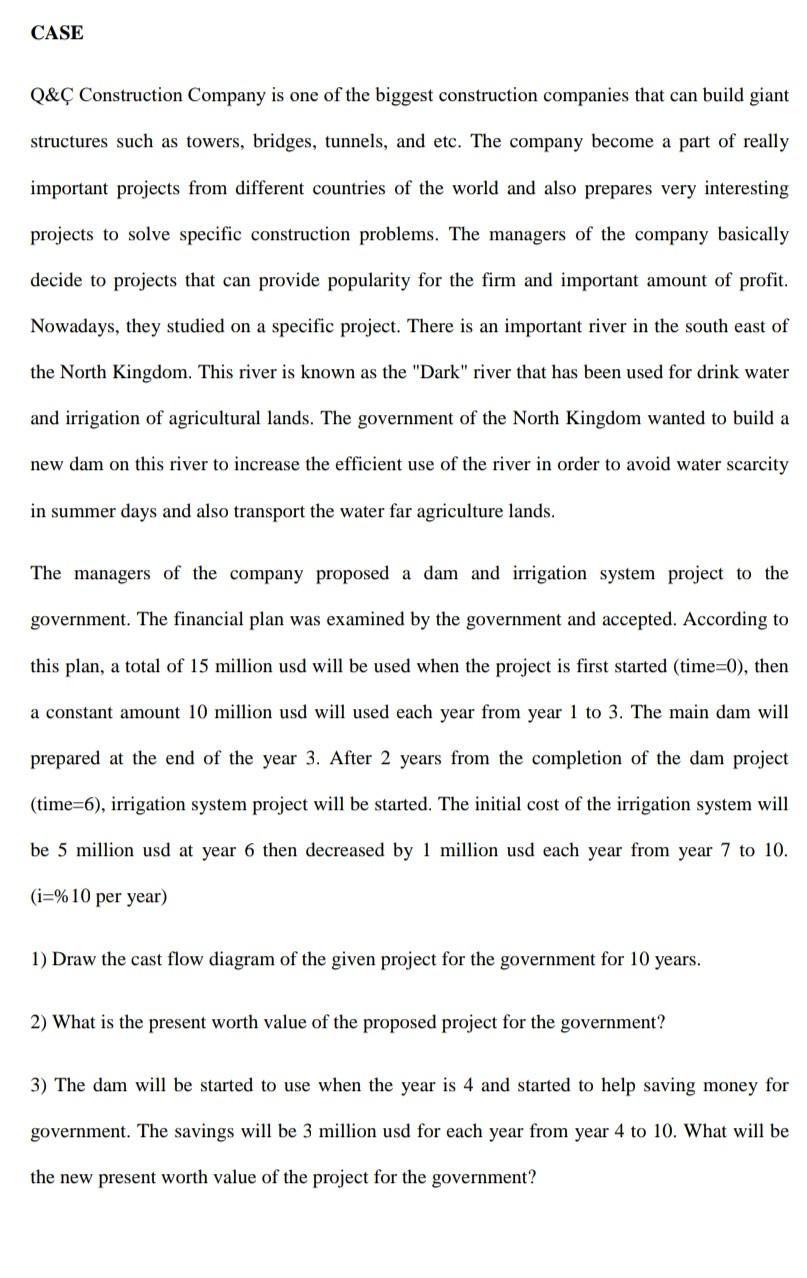 CASE Q& Construction Company is one of the