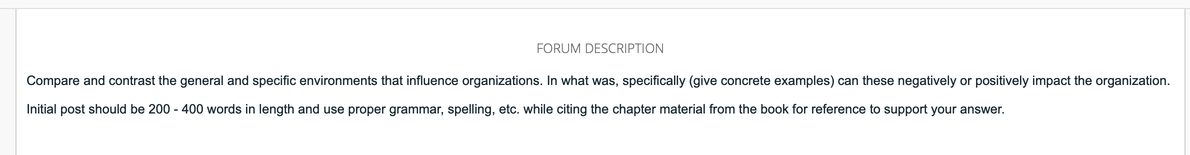 Thank you in advance! FORUM DESCRIPTION Compare