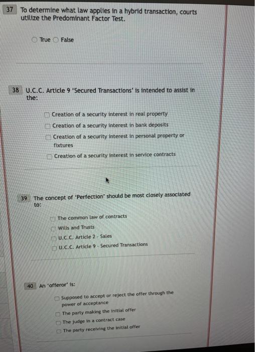 37 To determine what law applies in a hybrid