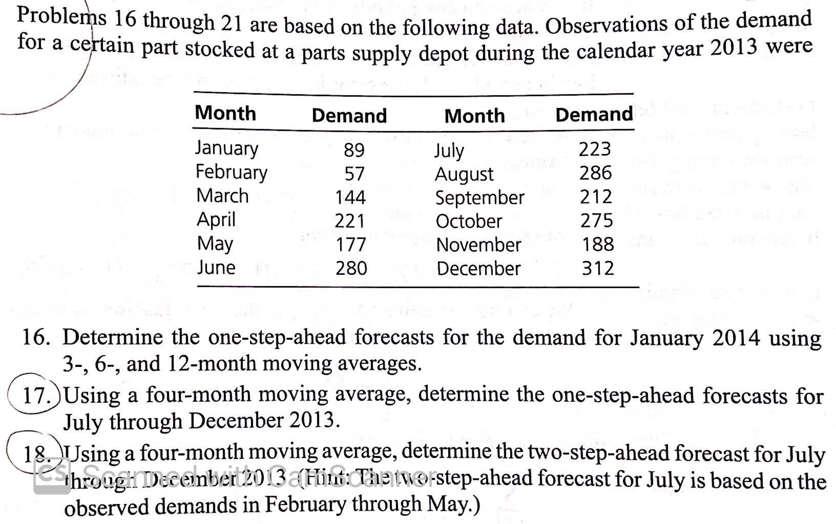 only solve Q17 and Q18 Problems 16 through 21 are