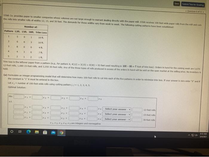 Subs Test for Grading Our of STAR Corovides paper