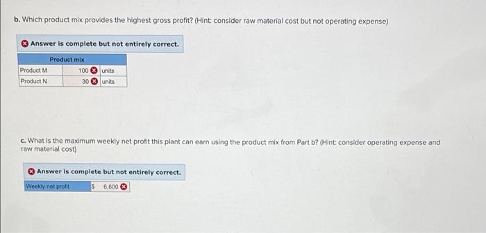 Problem 225-17 (Algo) The M-N plant manufactures