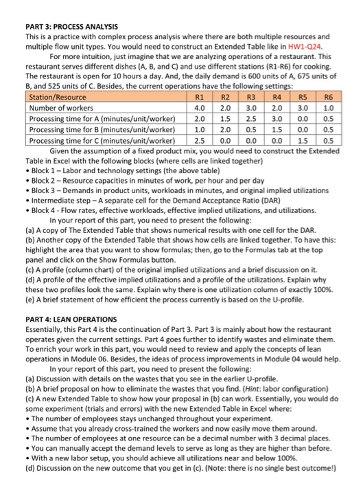 PART 3: PROCESS ANALYSIS This is a practice with