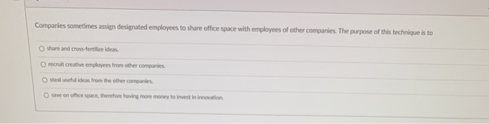 Companies sometimes assign designated employees