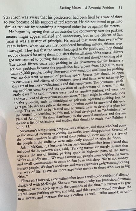 10 Parking MetersA Perennial Problem Once again